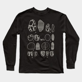 Archeology Stone Collection - Paleontology and Anthropology Long Sleeve T-Shirt